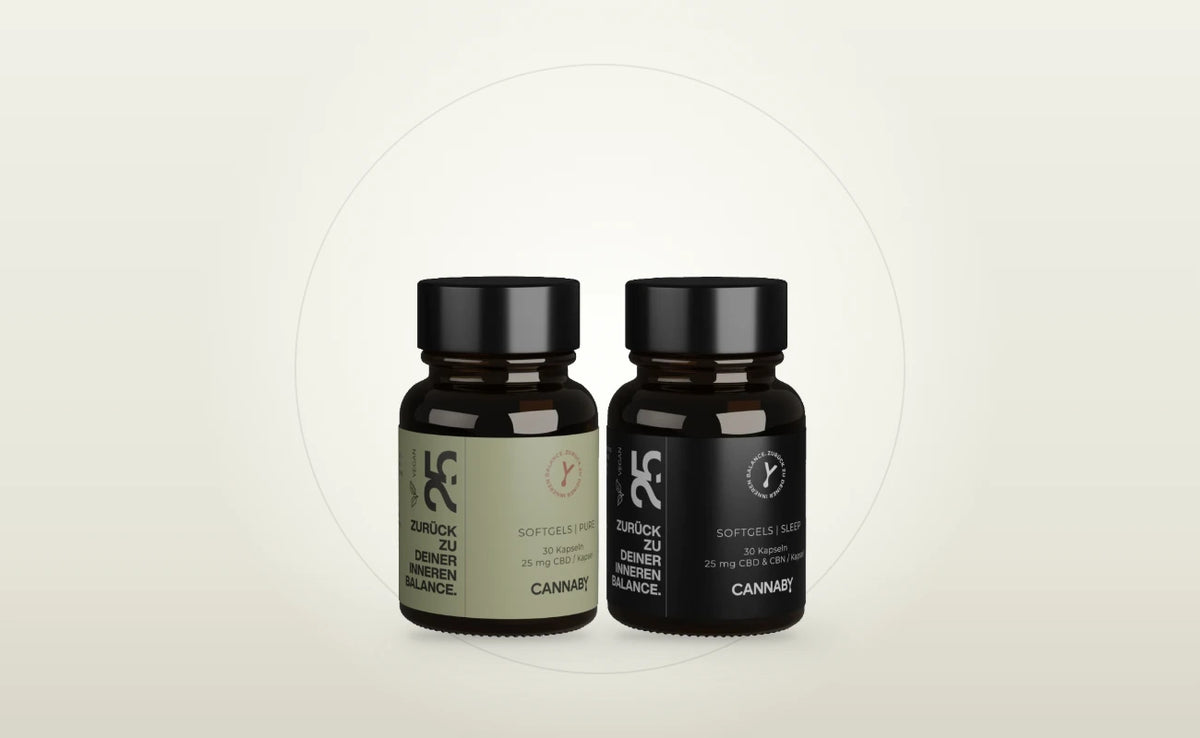 CBD Kapseln 25 mg und CBD Kapseln Sleep von CANNABY
