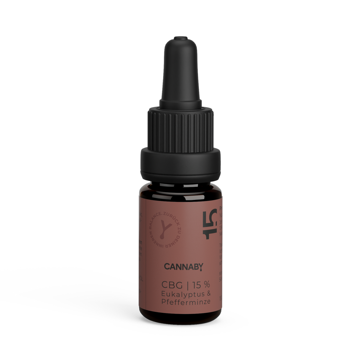 CBG Öl 15 % von CANNABY, Braunglasflasche mit Pipette