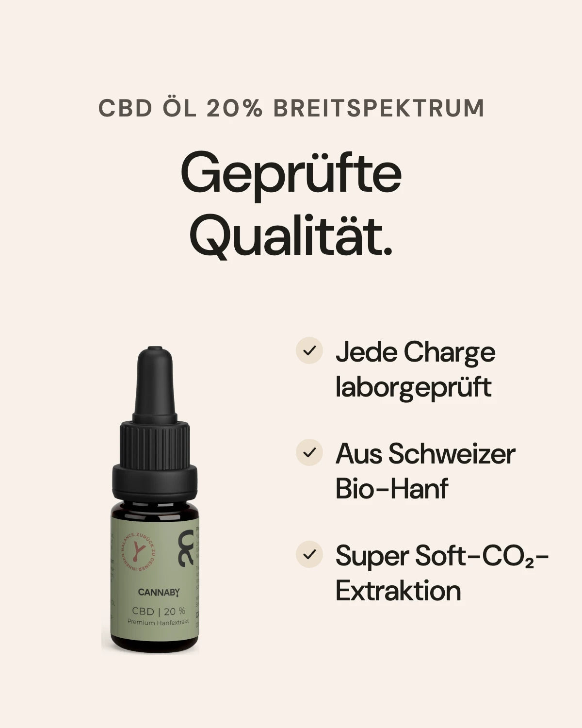 CBD Öl 20% Breitspektrum: Qualität auf einen Blick