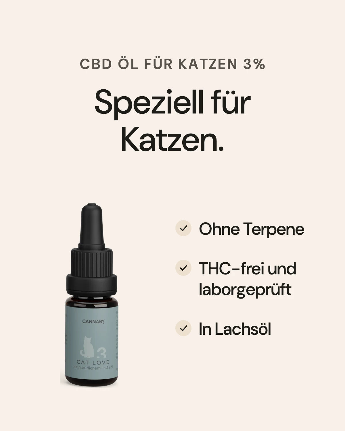 CBD Öl für Katzen 3%: Qualität auf einen Blick