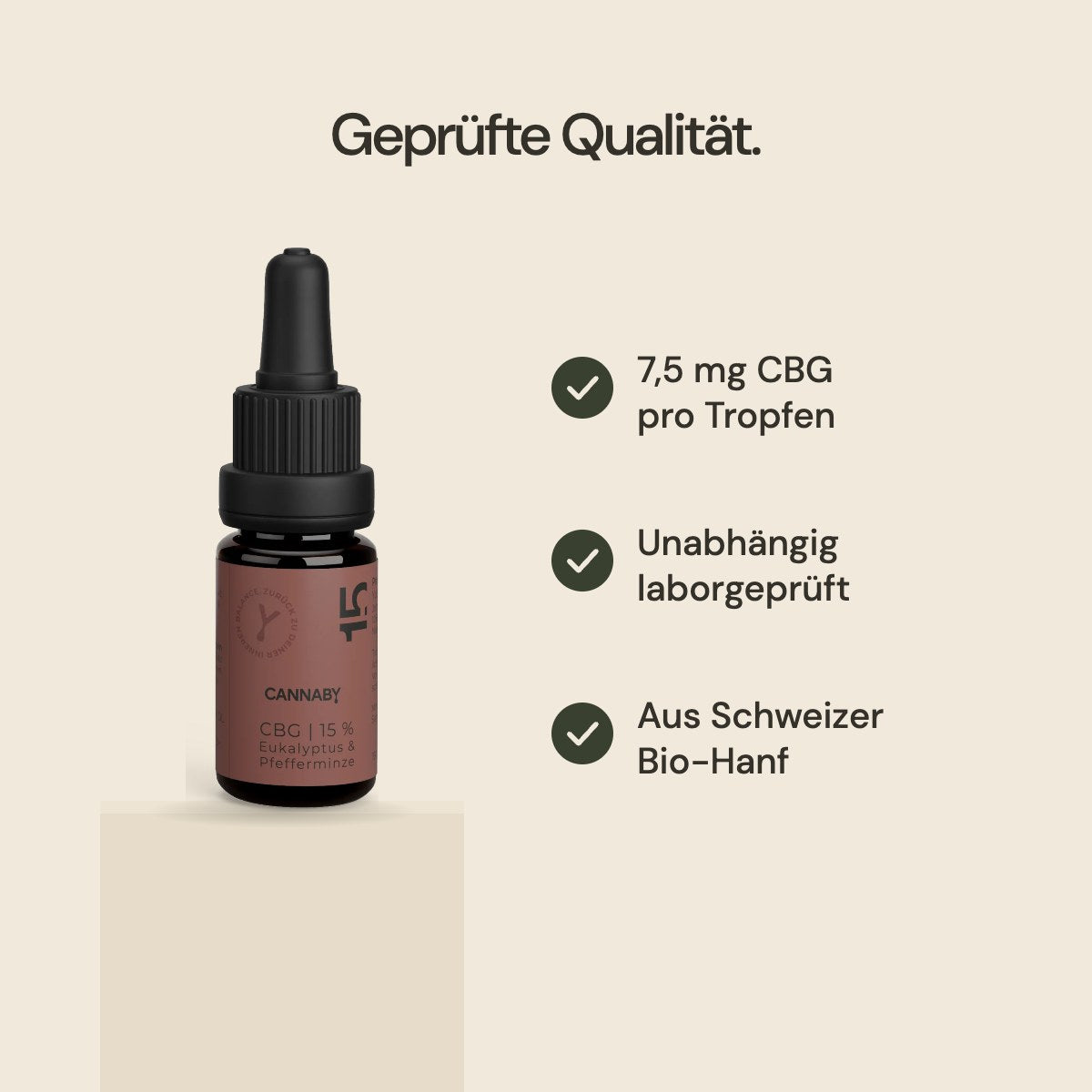 CBG Öl 15%: geprüfte Qualität
