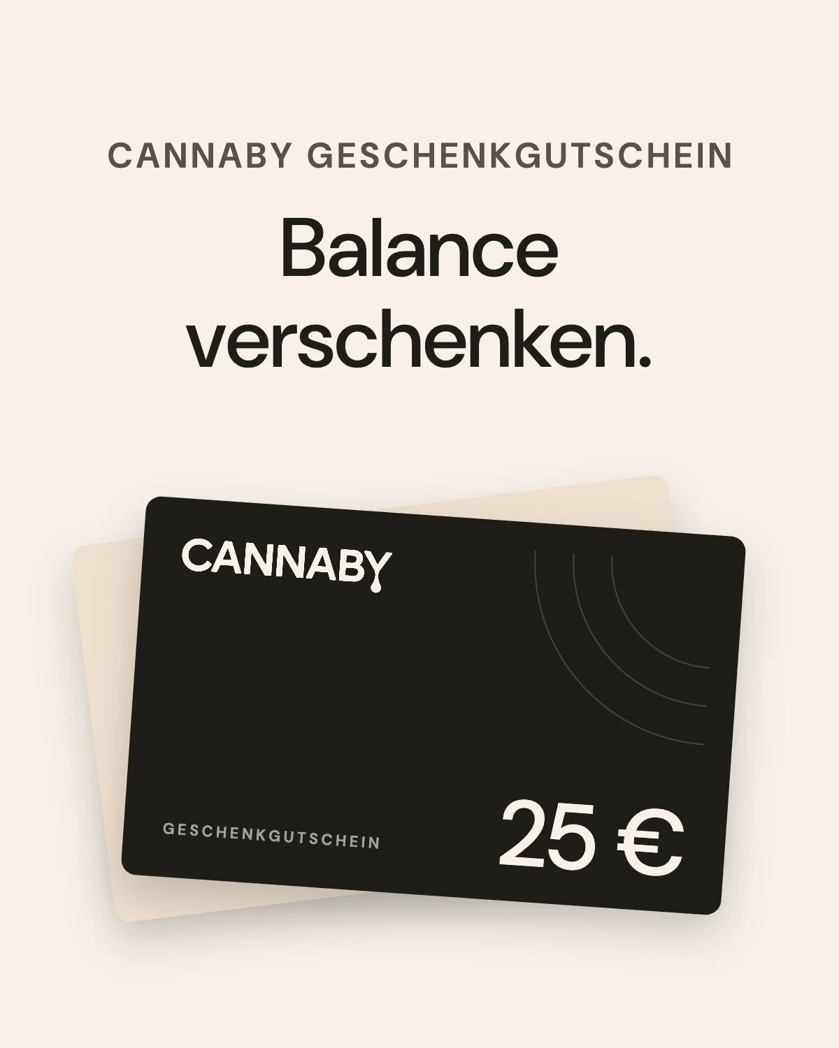 CANNABY Geschenkgutschein über 25 €