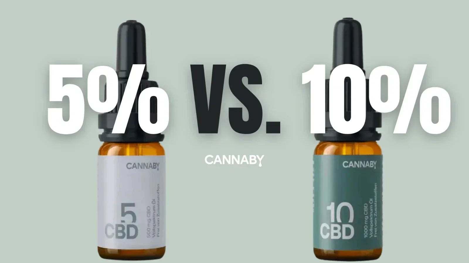 CBD Öl 5 oder 10 Prozent – was ist besser für mich geeignet?