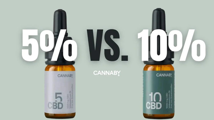 CBD Öl 5 oder 10 Prozent – was ist besser für mich geeignet?