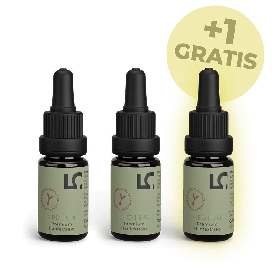 CBD Öl 5% ★ 2+1 GRATIS CANNABY