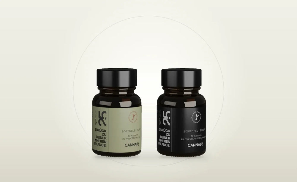 CBD Kapseln 25 mg und CBD Kapseln Sleep von CANNABY