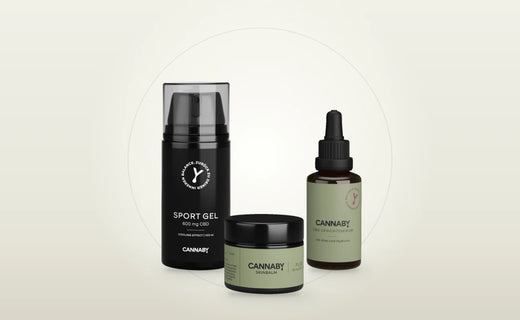 CBD Kosmetik von CANNABY: Sport Gel, Salbe und Gesichtsserum