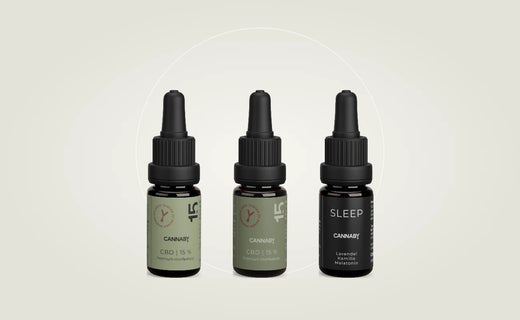 CBD Öl Vollspektrum, ohne THC und Schlaftropfen von CANNABY