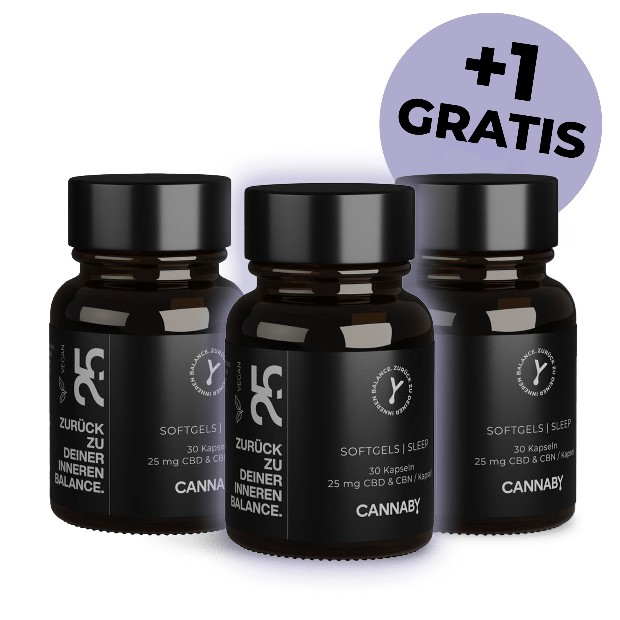 CBD Kapseln Sleep ★ 2+1 GRATIS CANNABY