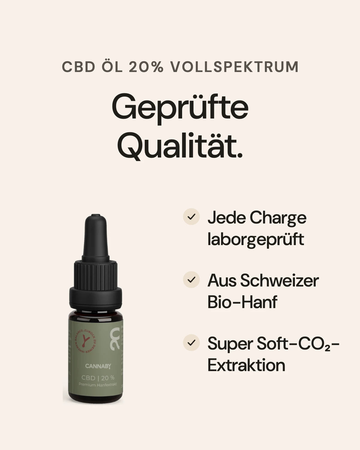 CBD Öl 20% Vollspektrum: Qualität auf einen Blick