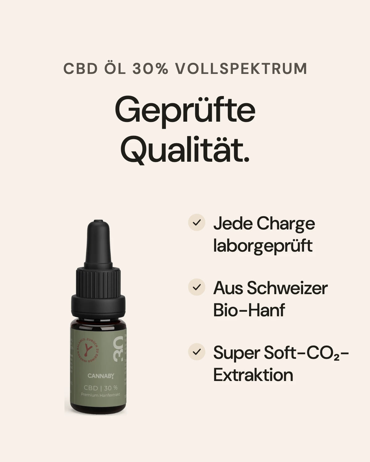 CBD Öl 30% Vollspektrum: Qualität auf einen Blick