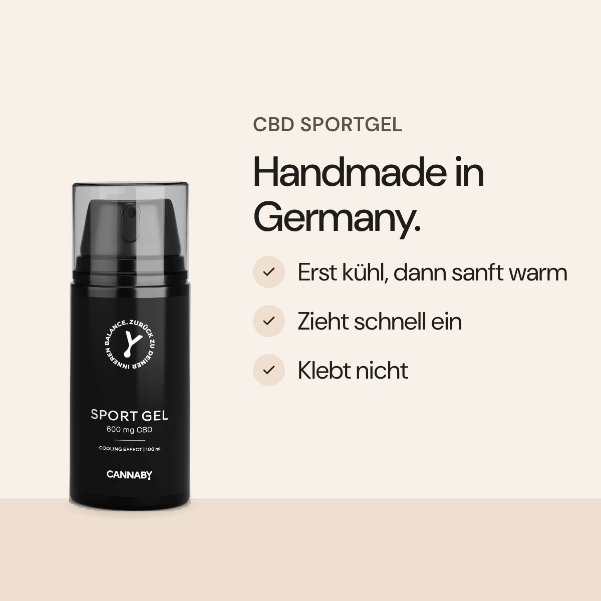 CBD Sportgel, handmade in Germany