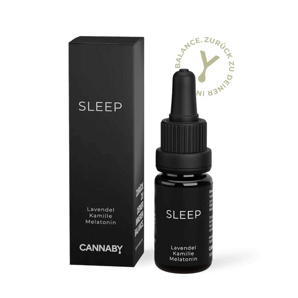CBD Schlaftropfen 15% kaufen – mit Melatonin | CANNABY