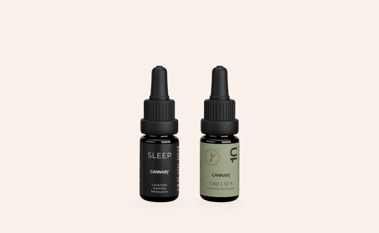 CBD Schlaftropfen und CBD Öl 10 % von CANNABY